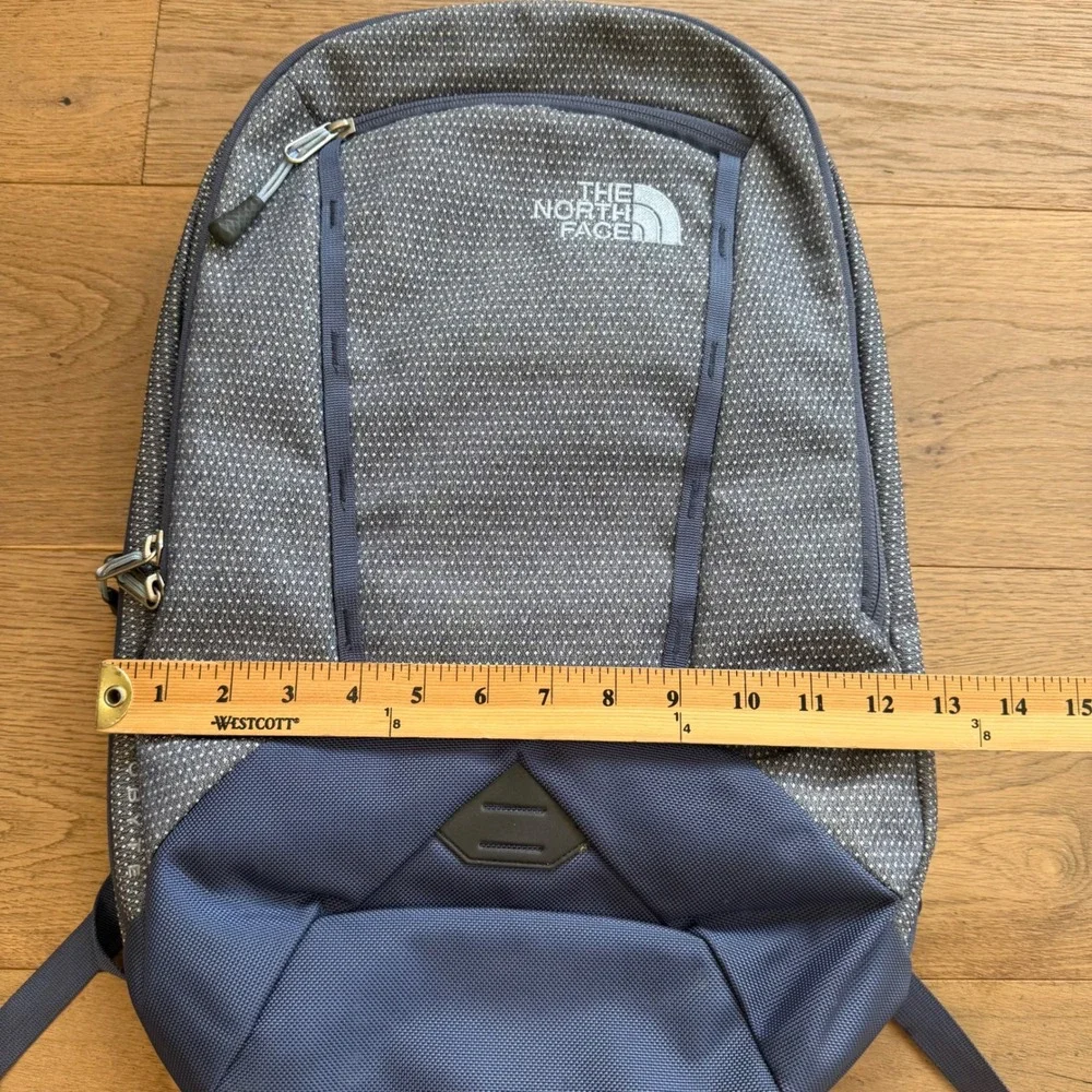 The North Face Microbyte Backpack Grey Navy Blue Laptop Bag NF00CTJ9